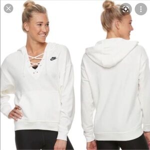 Nike Drop Shoulder Lace-up Hoodie XS